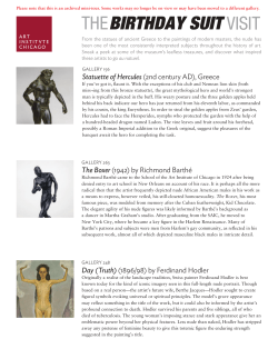 The Birthday Suit Visit - The Art Institute of Chicago