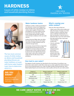hardness - American Water Resources