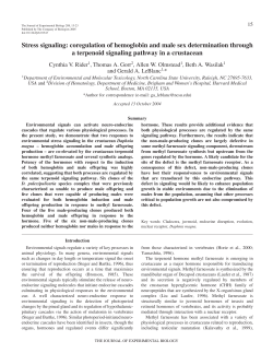 Stress signaling - Journal of Experimental Biology