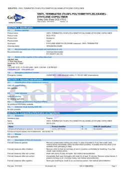 vinyl termnated (70-80% polydimethylsiloxane)- ethylene