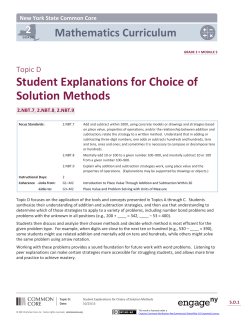 Student Explanations for Choice of Solution Methods