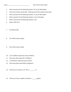 CCGPS Unit 2B Test Study Guide