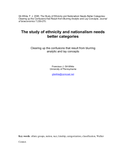 The study of ethnicity and nationalism needs better