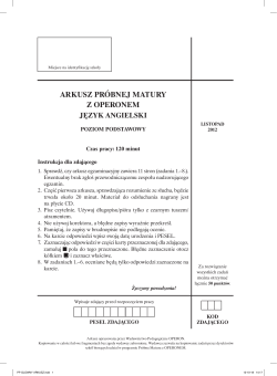 arkusz - Operon
