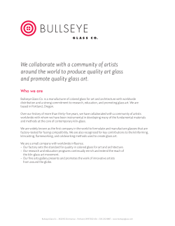 Bullseye Press Kit - Bullseye Glass Co.