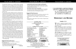 teacher`s guide teacher`s guide teacher`s guide democracy and reform