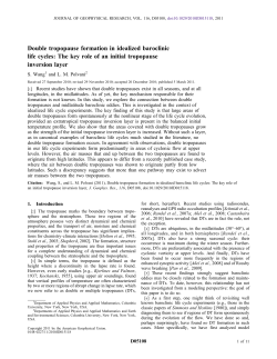 Double tropopause formation in idealized baroclinic life cycles: The