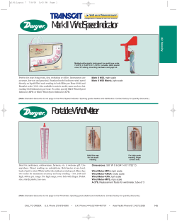 Dwyer Mark II Wind Speed Indicator