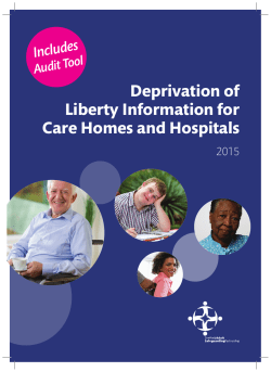 Deprivation of Liberty Information for Care Homes and Hospitals