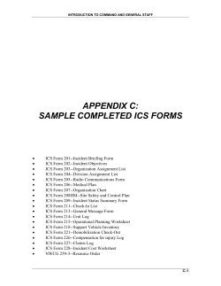 Sample Completed Ics Forms
