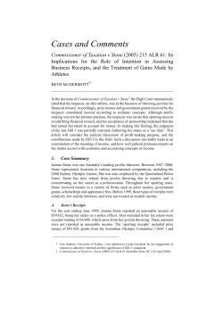 Commissioner of Taxation v Stone