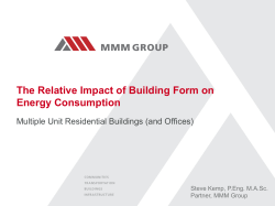 The Relative Impact of Building Form on Energy