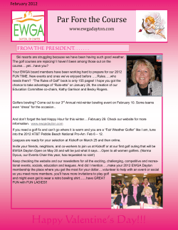 2012 February Newsletter
