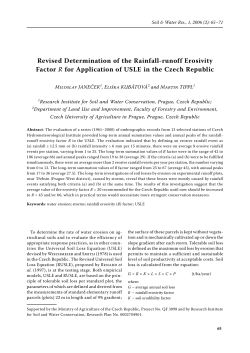 Revised Determination of the Rainfall