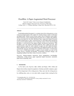 ProofRite: A Paper-Augmented Word Processor