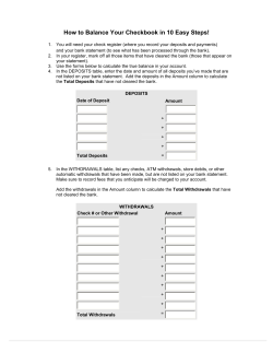 How to Balance Your Checkbook in 10 Easy Steps!