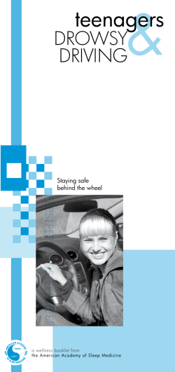 Drowsy driving - Sleep Education