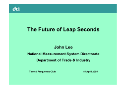 The Future of Leap Seconds