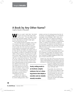 Graphic Novels in Education