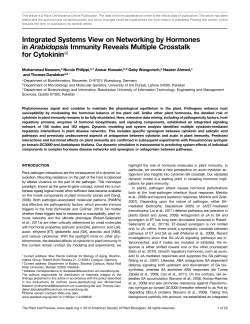 Integrated Systems View on Networking by