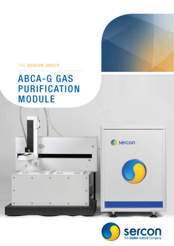ABcA-g gAs purIFIcATIon MoDuLe