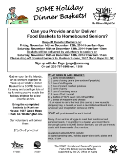 SOME Holiday Dinner Baskets!