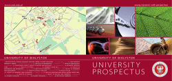 university prospectus - Uniwersytet w Białymstoku