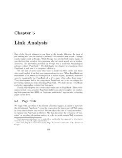 Link Analysis - Stanford InfoLab