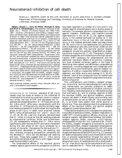 Neurosteroid inhibition of cell death - AJP