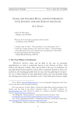 gold, the golden rule, and government: civil