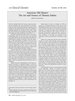 The Art and Science of Thomas Eakins