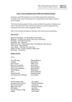 Reading List - Stonehenge School