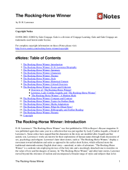 The Rocking-Horse Winner - Bakken-English-Language-Arts