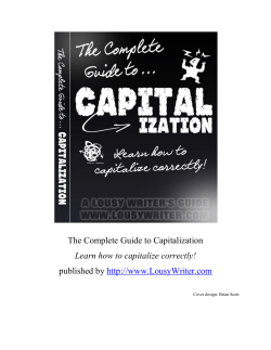 The Complete Guide to English Capitalization
