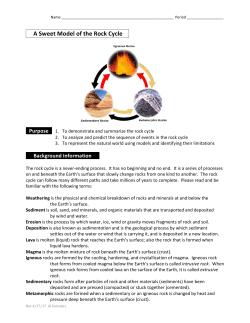 A Sweet Model of the Rock Cycle