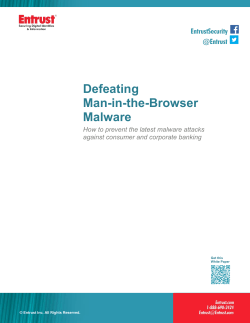 Defeating Man-in-the-Browser Malware