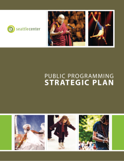 strategic plan - Seattle Center