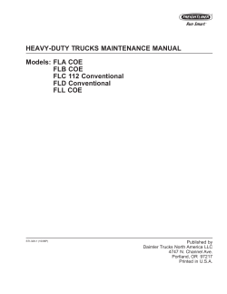 FLA COE, FLB COE, FLC112 Conventional, FLD Conventional, FLL