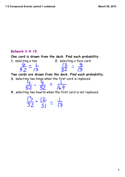 7-5 Compound Events- period 1.notebook