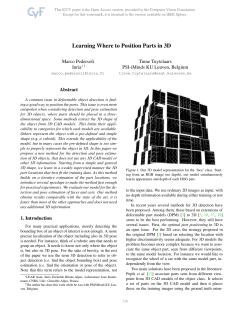 Learning Where to Position Parts in 3D