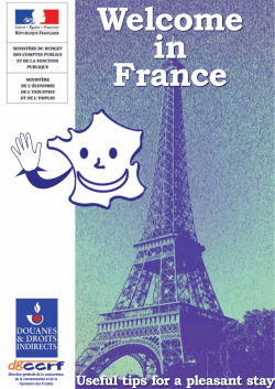 Welcome in France - Economie.gouv.fr