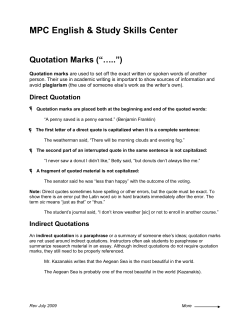 Quotation Marks