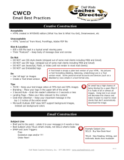 Email Best Practices - Clell Wade Coaches Directory