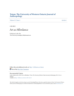 Art as Affordance - Scholarship@Western