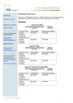 New Margin Requirements
