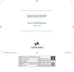 gold account - Lloyds Bank