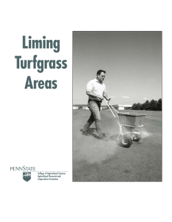 Liming Turfgrass Areas