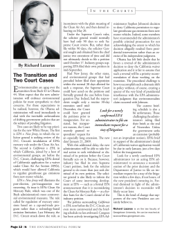 The Transition and Two Court Cases