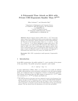 A Polynomial Time Attack on RSA with Private CRT