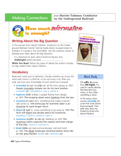 The Railroad Runs to Canada Ann Petry